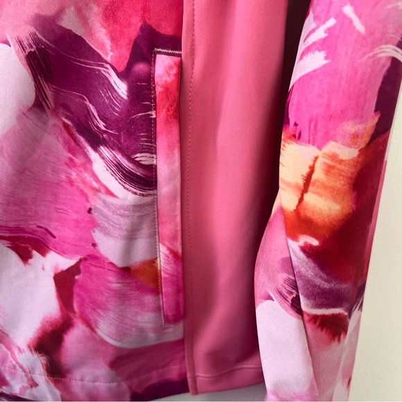 Athleta Run With It Pink Printed Zip Up Jacket - Picture 5 of 8